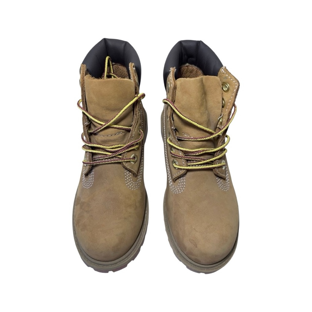 Timberland Kid's Premium 6-Inch Waterproof Boot Shoes - Wheat Nubuck 13.5 Youth